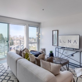 Find your perfect fit at LUNA a living room with a large window