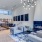a living room with a fireplace